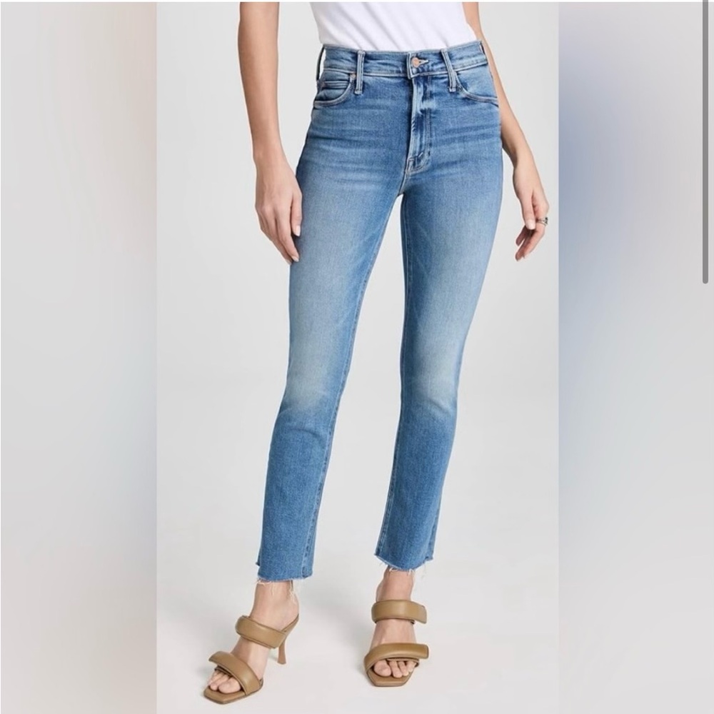 NWT MOTHER Mid Rise Dazzler size 28 Riding the Cliffside